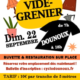 VIDE-GRENIER DU GROUPE CYCLO DOUNOUX