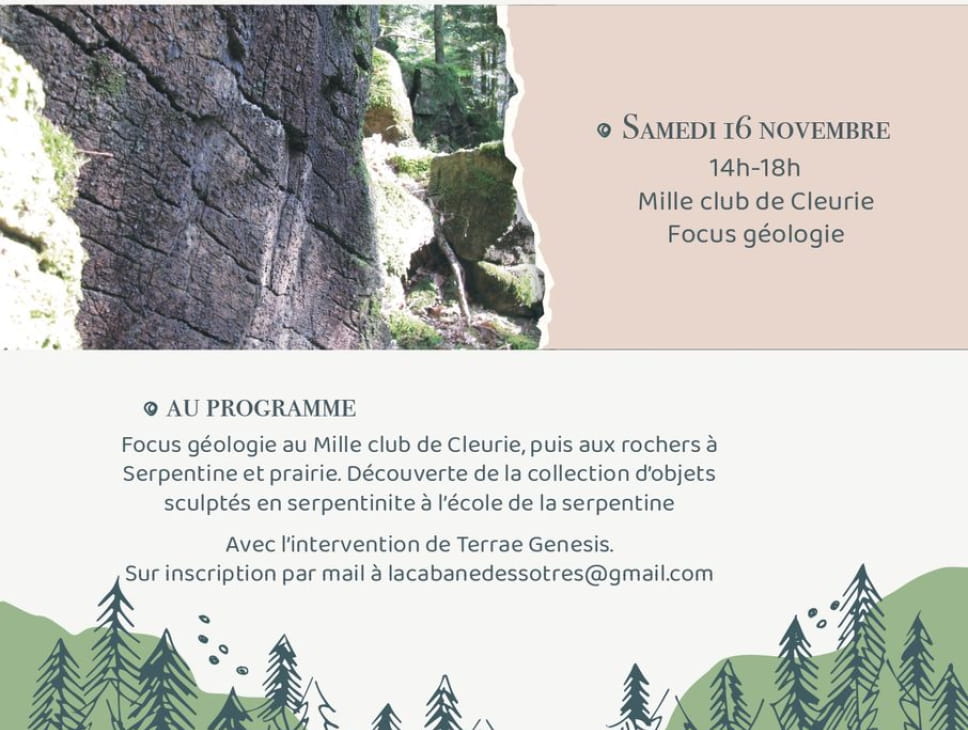 SORTIE NATURE FOCUS GÉOLOGIE