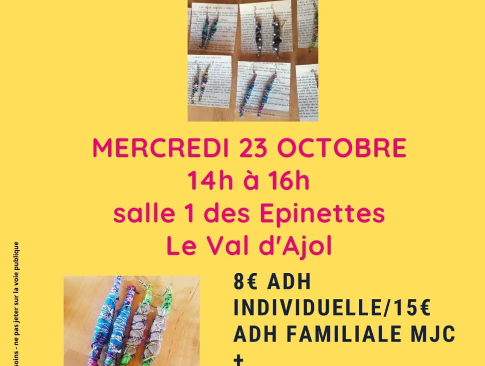 ATELIER BOUCLES D'OREILLES