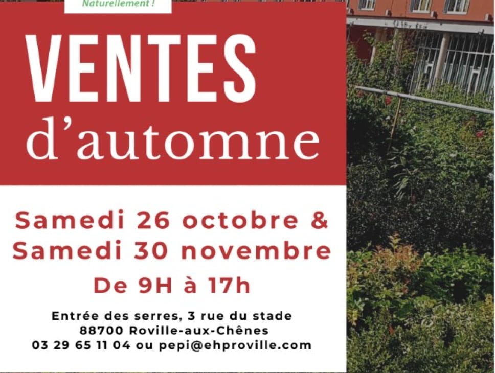 MARCHÉ D'AUTOMNE À L'ECOLE D'HORTICULTURE