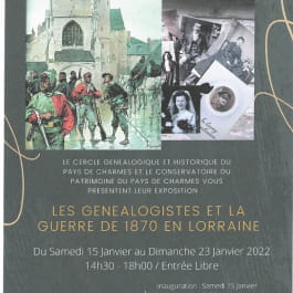 EXPOSITION : LES GÉNÉALOGISTES ET LA GUERRE DE 1870 EN LORRAINE
