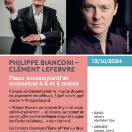 CONCERTS CLASSIQUES EPINAL : PHILIPPE BIANCONI-CLÉMENT LEFEBVRE