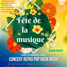 REPAS CONCERT POP ROCK MUSIC FÊTE DE LA MUSIQUE