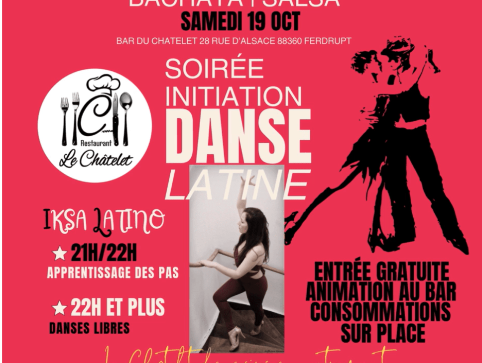 SOIRÉE INITIATION DANSE LATINE