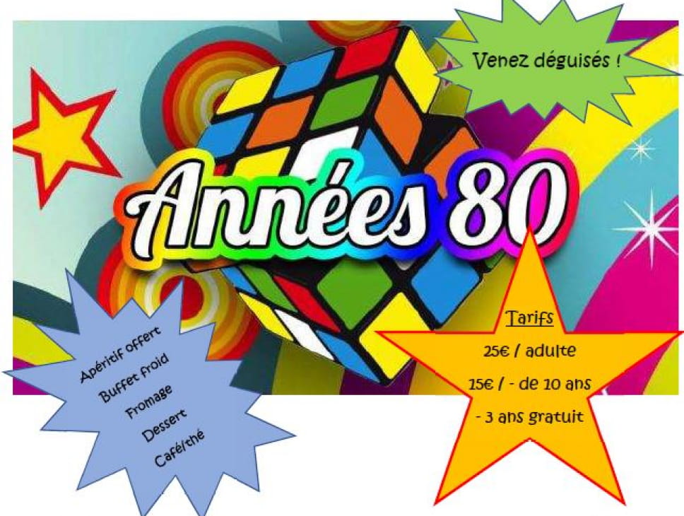 SOIRÉE REPAS DANSANT ANNÉES 80