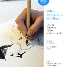 STAGE DE PRATIQUE ARTISTIQUE : DESSIN - PEINTURE - VIDÉO-ANIMATION 2D