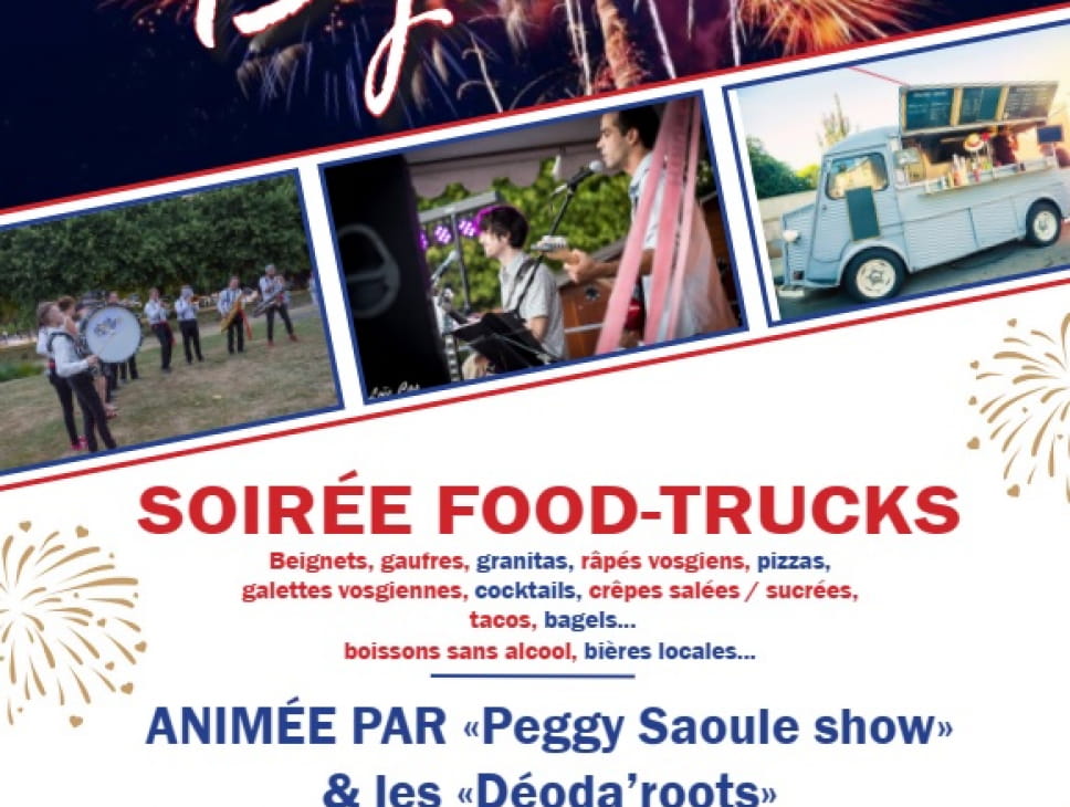 SOIRÉE FOOD-TRUCKS ET FEU D'ARTIFICE