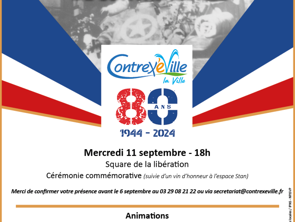 80 ANS DE LA LIBERATION DE CONTREXEVILLE - EXPOSITION MEDIATHEQUE