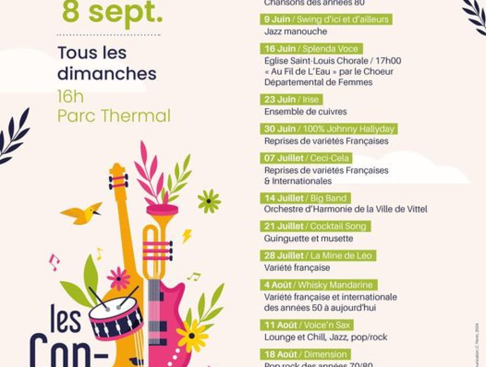 LES CONCERTS DU DIMANCHE SOUS LA GALERIE THERMALE